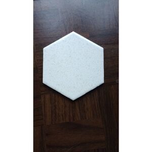 Vintage octagonal tile, beige with speckles. Set of 12.made in the USA